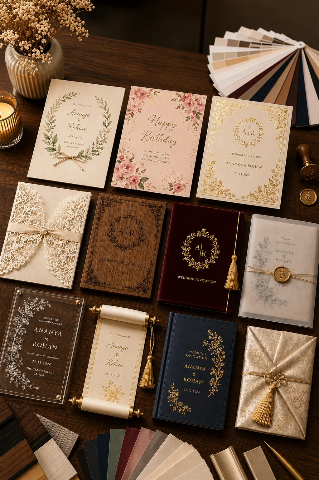 Consultation with a stationery design expert